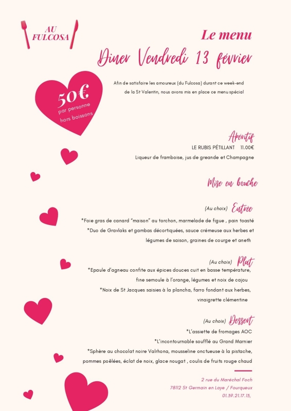 Au Fulcosa - restaurant FOURQUEUX - meilleur restaurant SAINT-GERMAIN-EN-LAYE